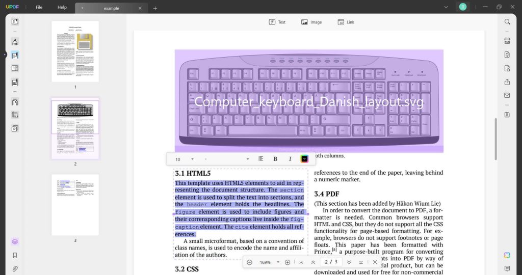 updf edit pdf file