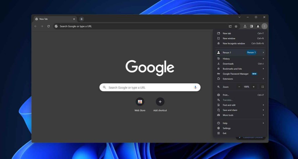 Chrome for Windows 11