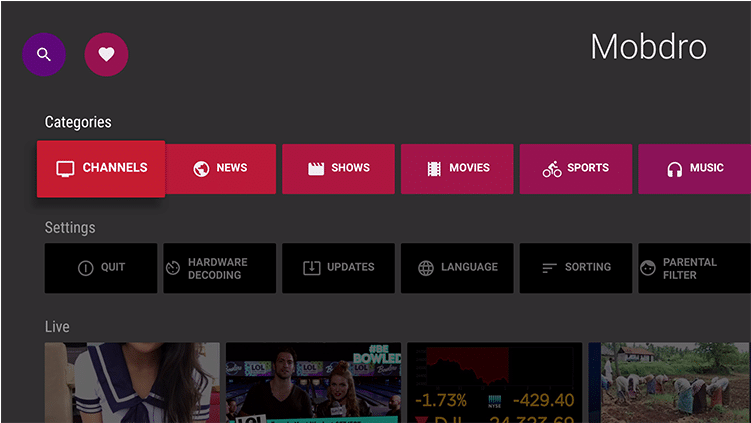 Mobdro IPTV For Firestick