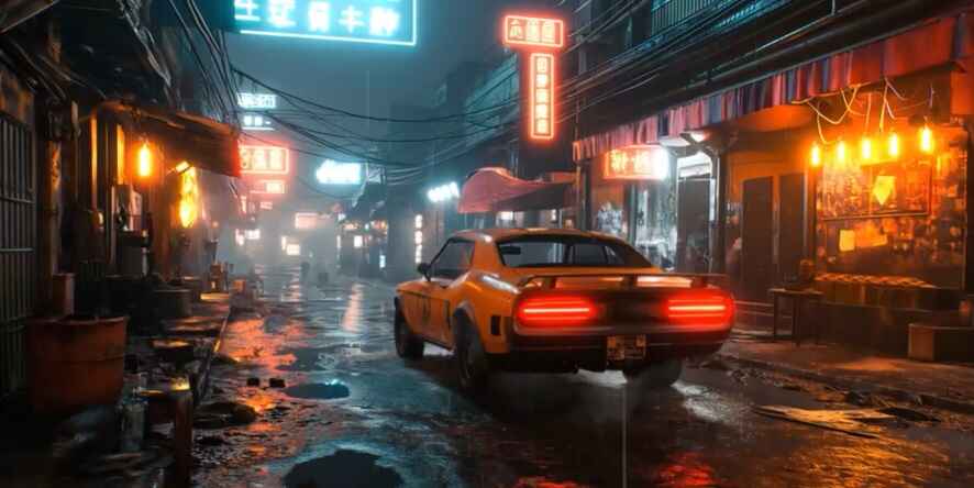 The Rainy Street moving wallpaper for PC