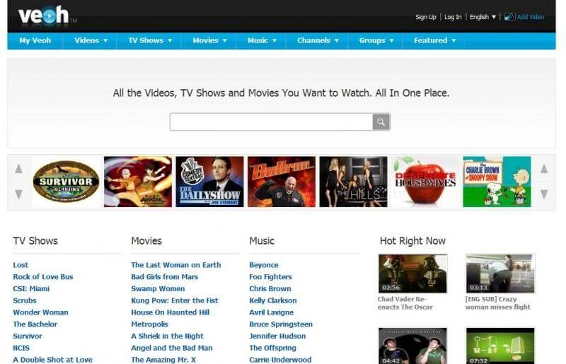 Veoh similar to liveleak