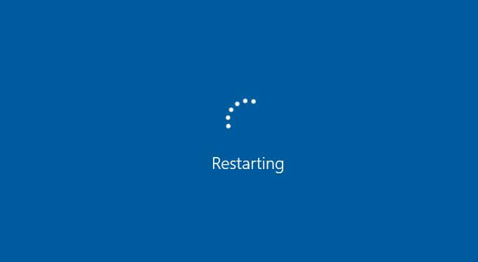 computer restarting