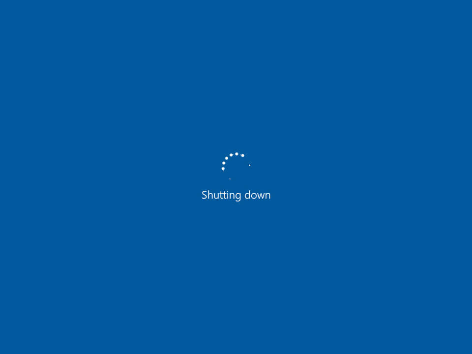 computer shutting down
