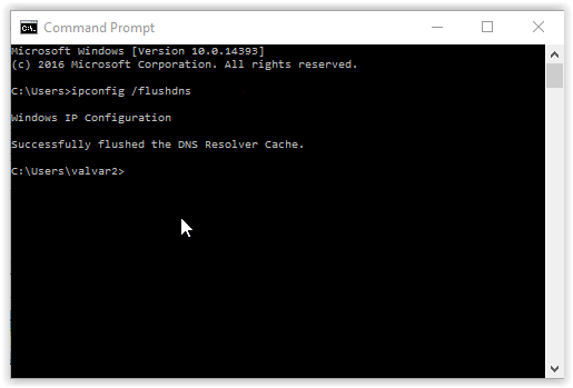 flush dns cache windows