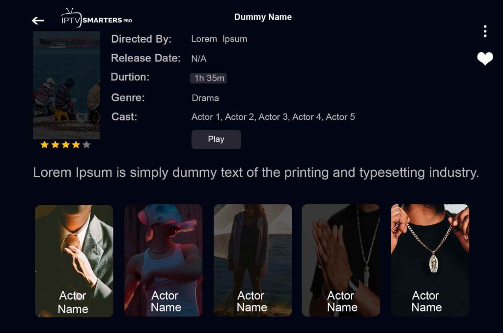 iptv smarters pro user interface