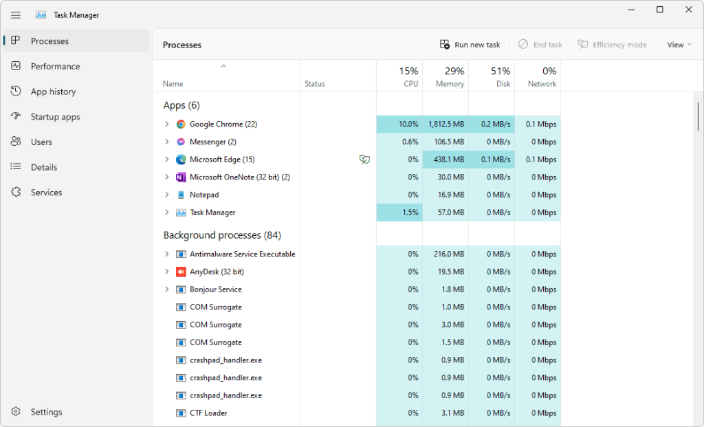 windows 11 task manager