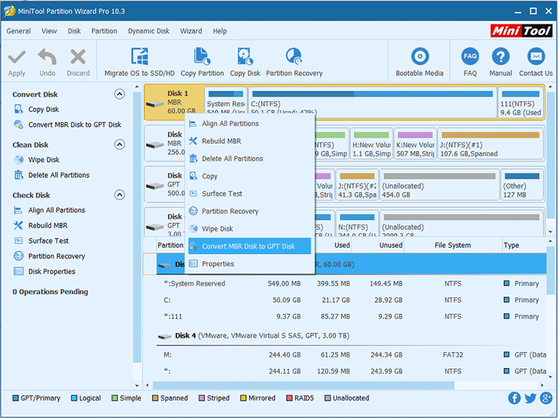 MiniTool Partition Wizard Pro