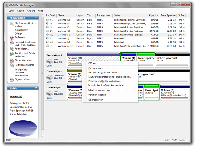O and O Partition Manager