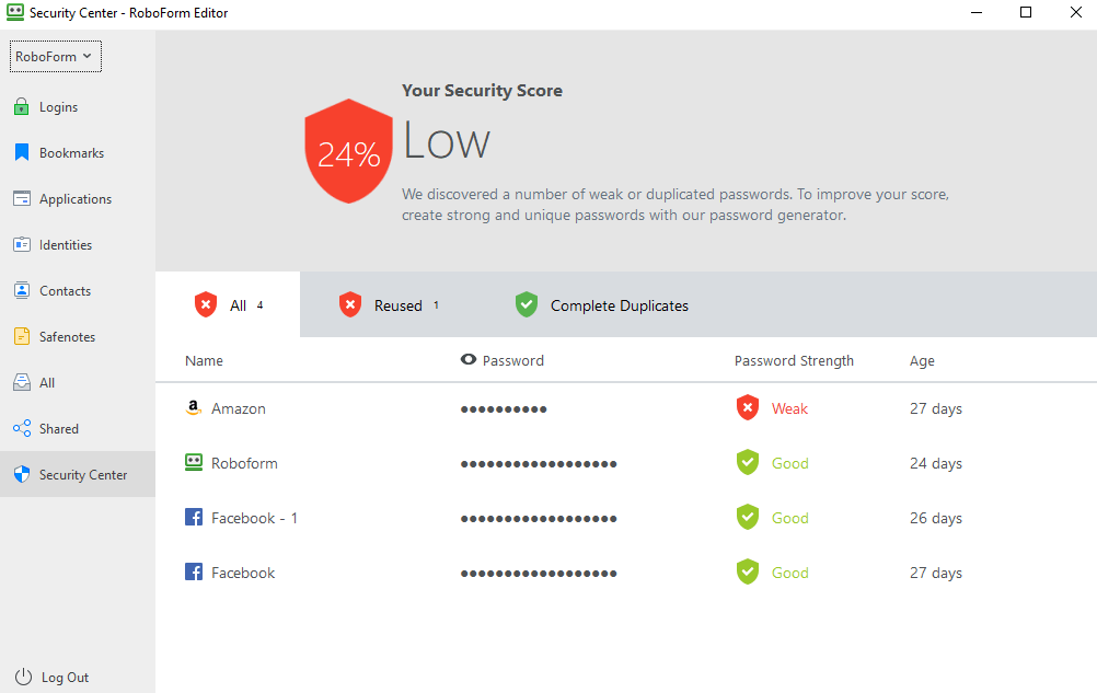 RoboForm mac password manager