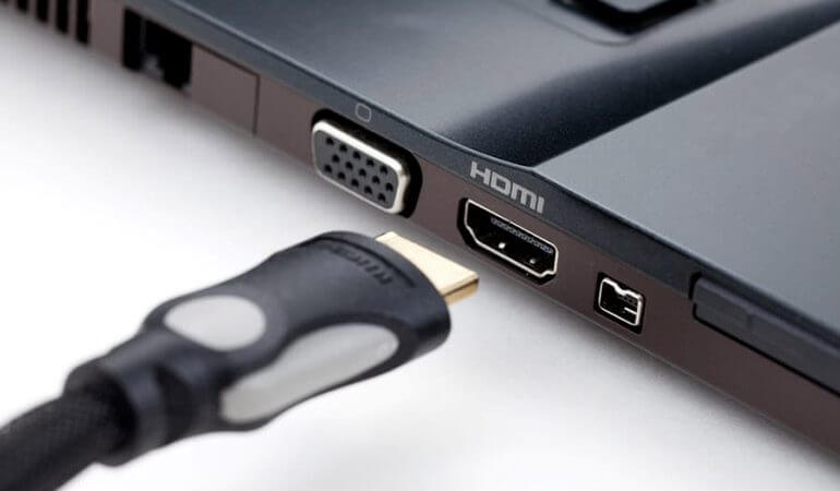 connecting hdmi port to laptop