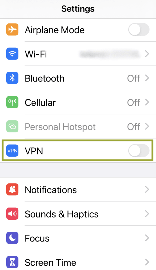 disable vpn