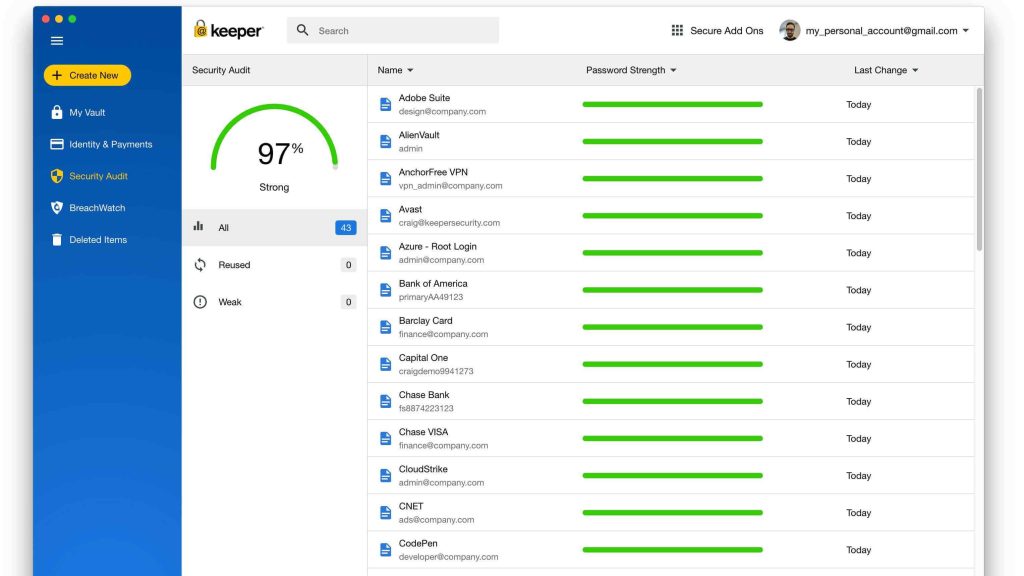 keeper password manager mac