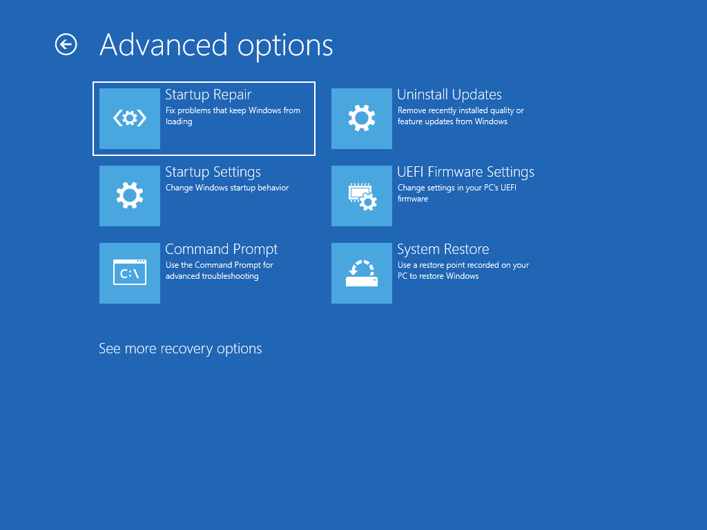 open system restore