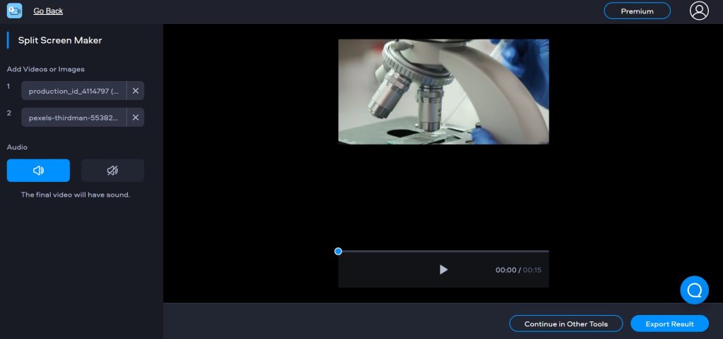 split videos preview