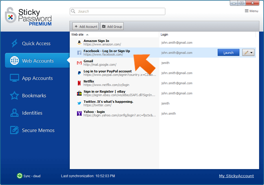 sticky password for windows