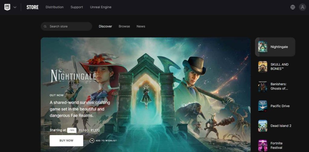 epic games store