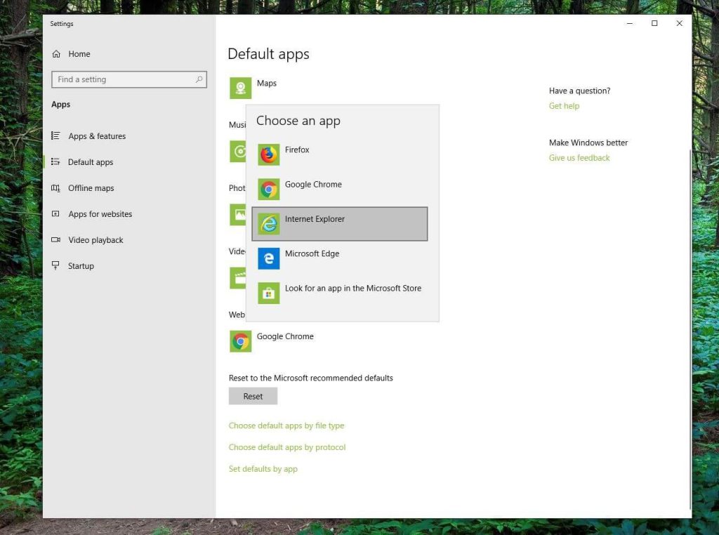 make ie11 default browser