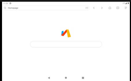 via browser for Android TV
