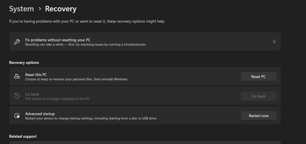boot in safe mode