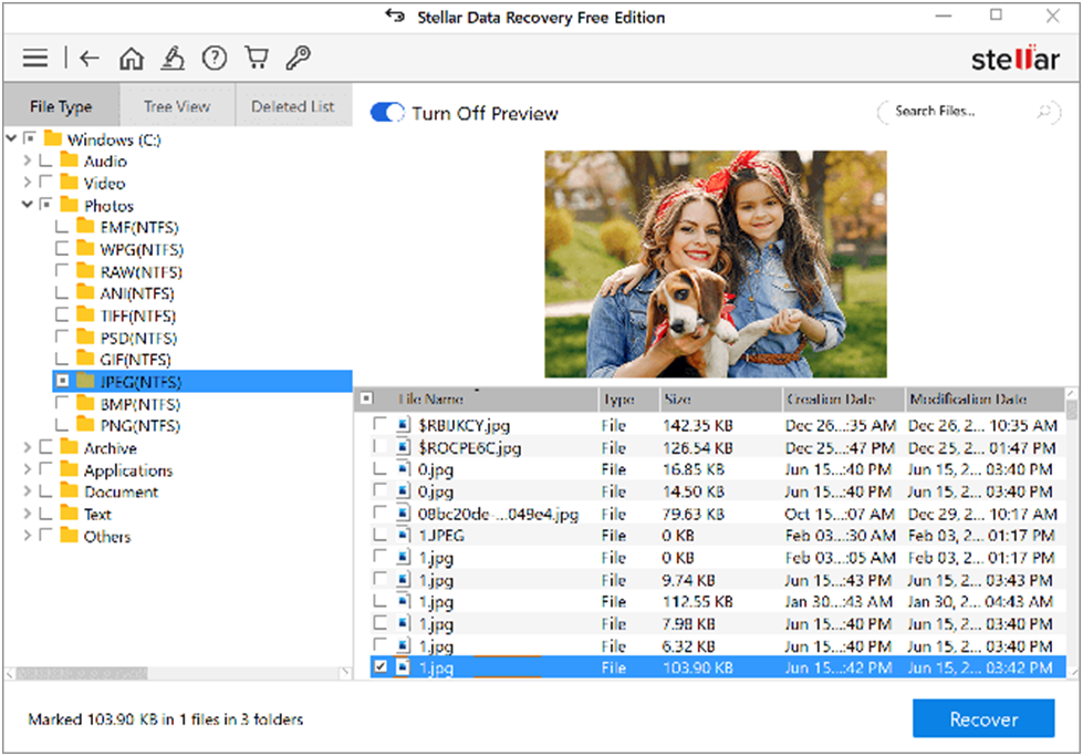restore data using stellar data recovery software