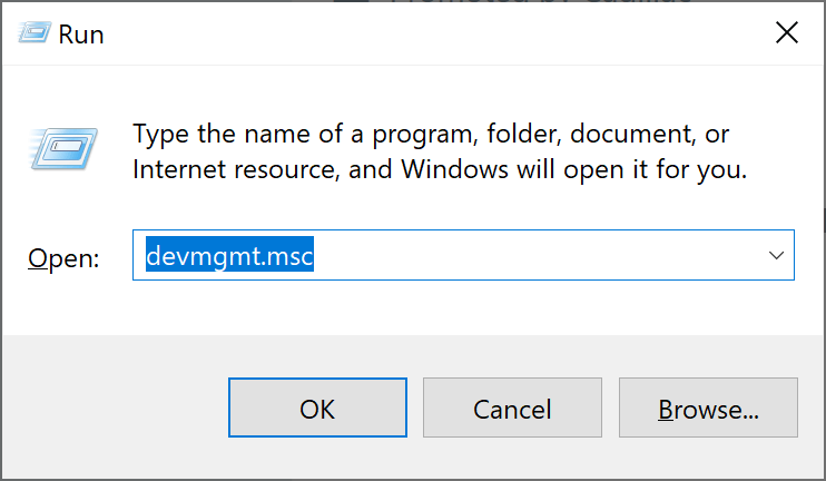 open device manager
