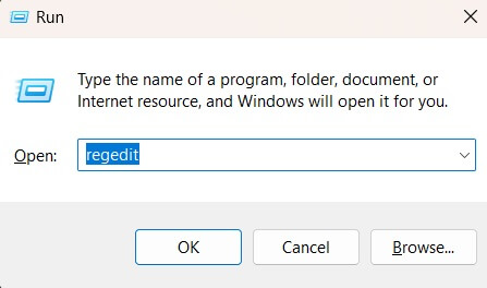 open registry editor