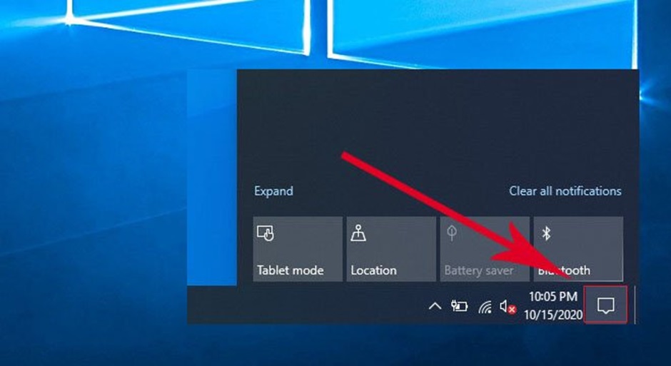 Bluetooth icon in Action Bar