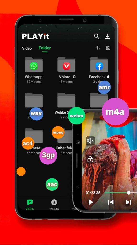 Playit app to Play Video on Android