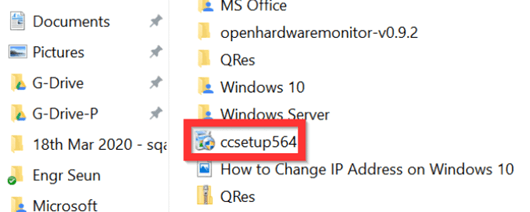 Set up CCleaner on Windows 10 PC