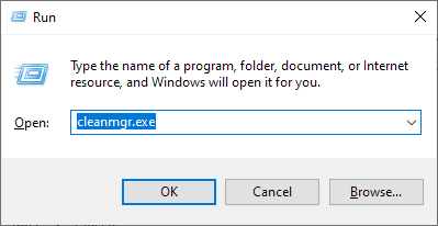 Use disk cleanup tool on Windows 10