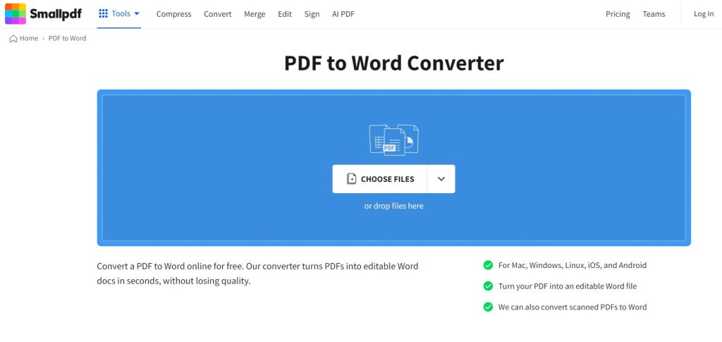 small pdf online pdf converter
