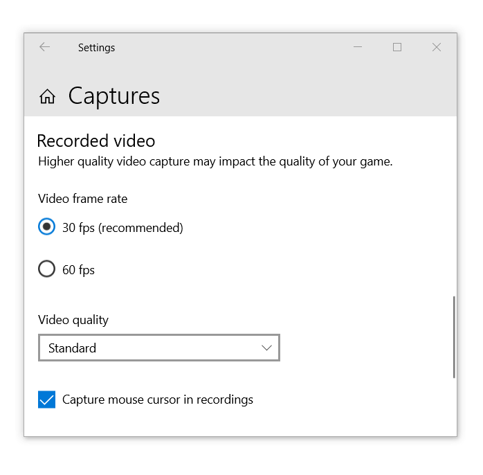 video frame rate