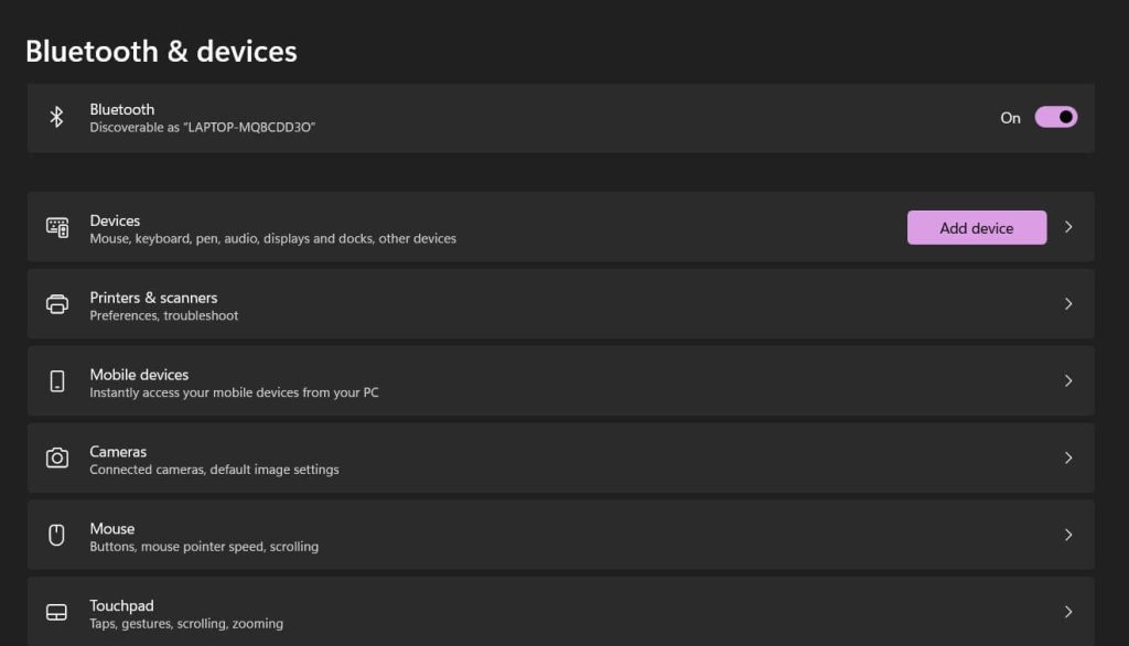 add devices windows 11