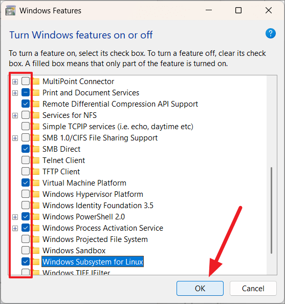 disable programs and features settings in windows 11
