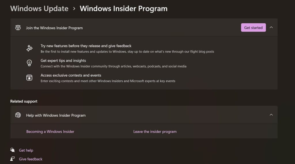 disable windows insider program