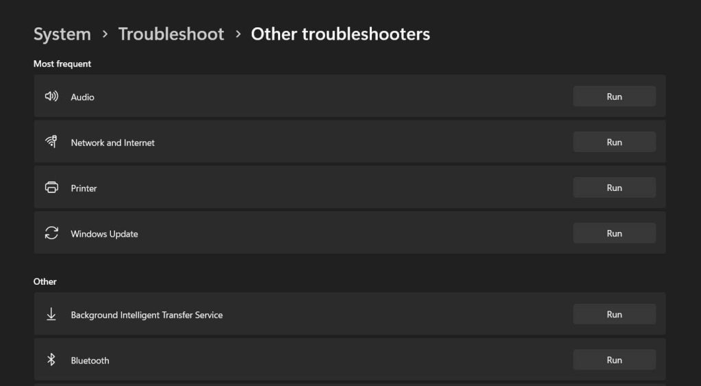 hardware and devices troubleshooter