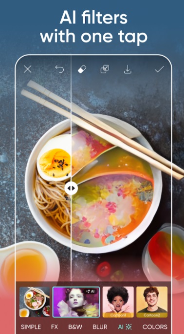 picsart android ai app to edit images