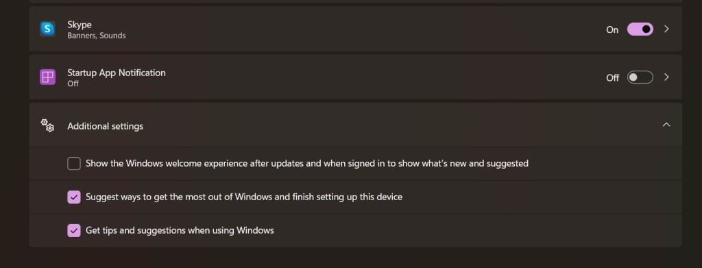 system settings windows 11
