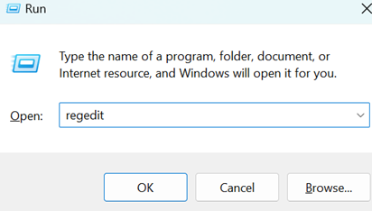 Launch the Run dialogue box
