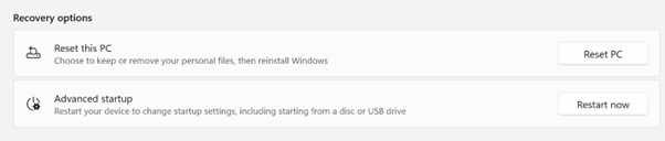 Reset this PC