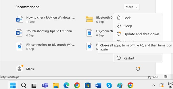 Restart PC