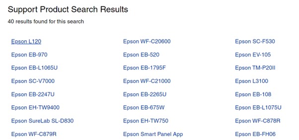Search for Epson L120 Driver 