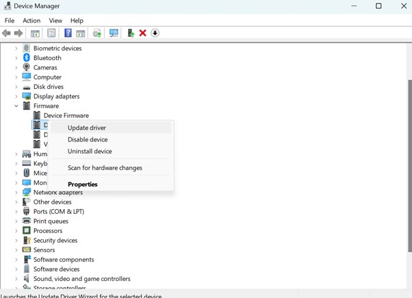 Update drivers with Device Manager