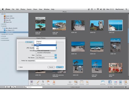 Export iPhoto Library
