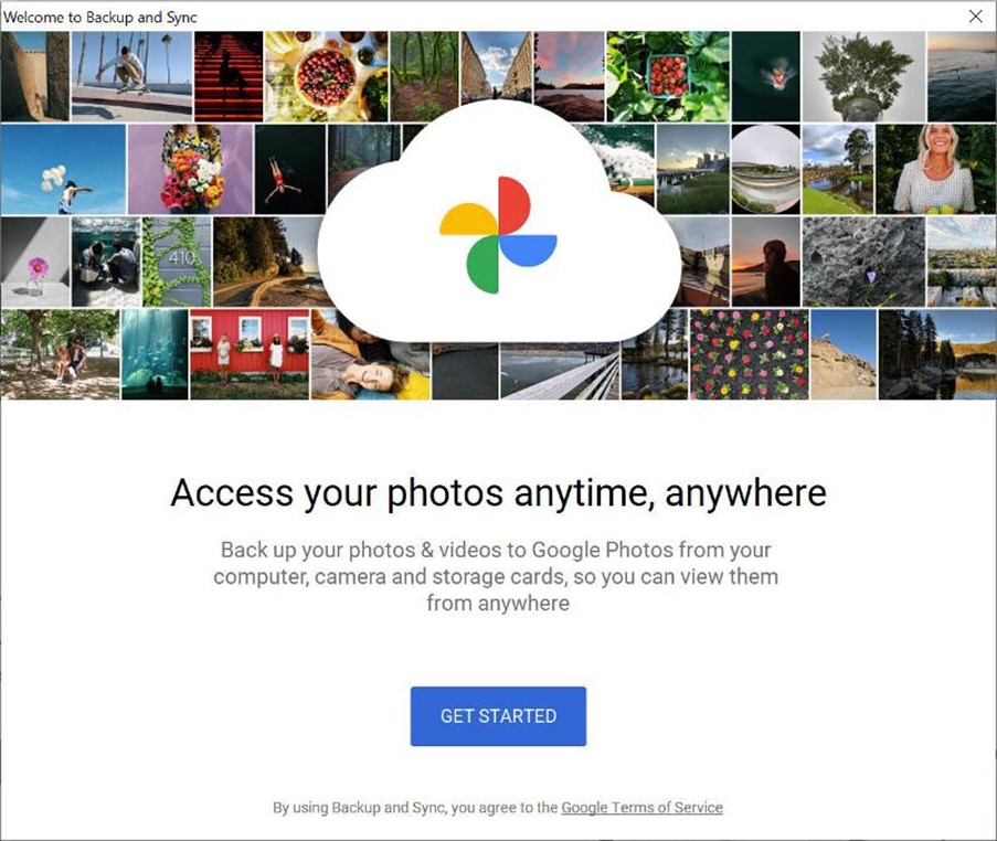 Google web uploader