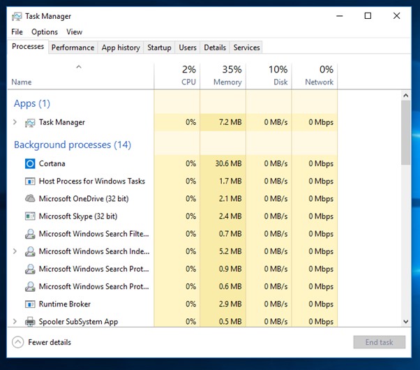 Launch The Task Manager
