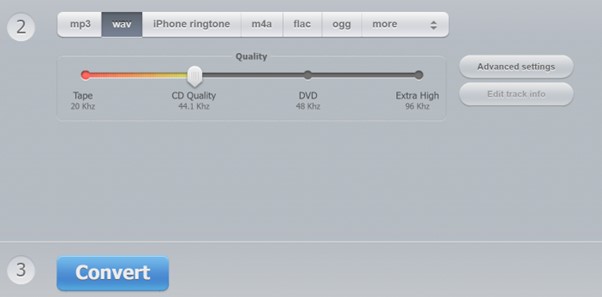 Online Audio Converter Process