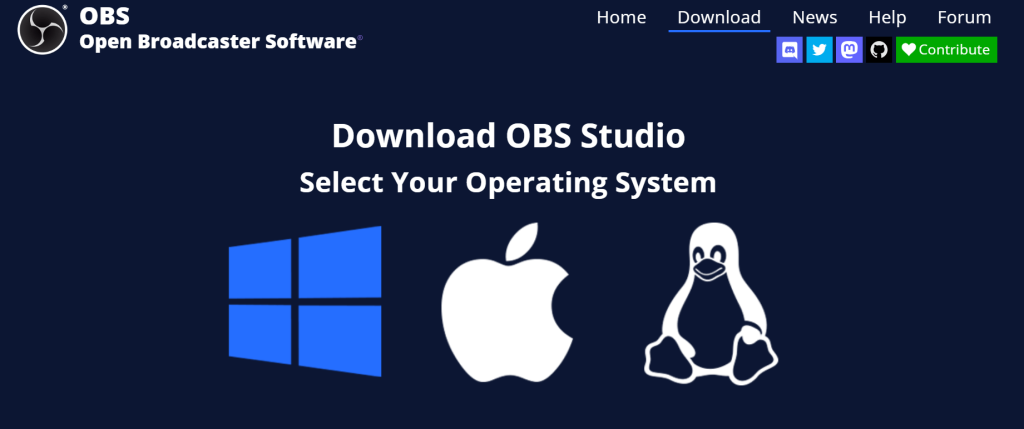 obs studio website