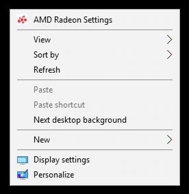 AMD Graphic Card Settings