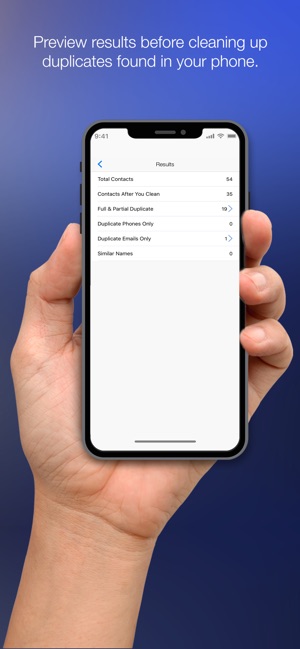 cleanup duplicate contacts